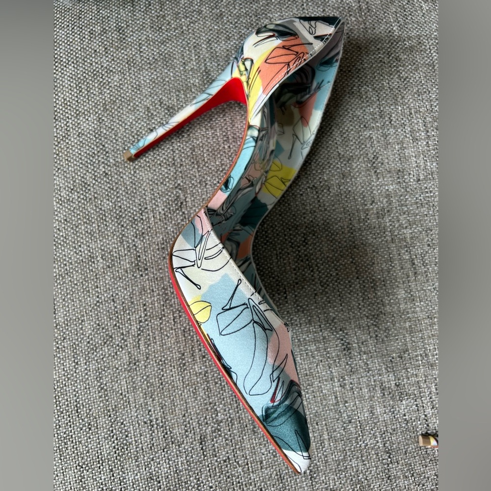 Christian louboutin Iriza Satin Heels. 37.5 size